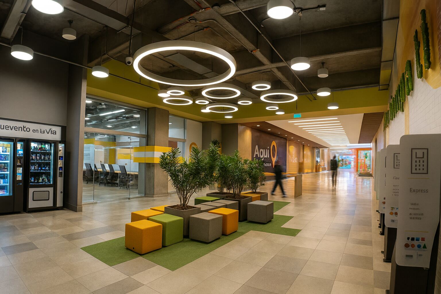 Oficina Bancolombia Arkadia diseñada por SRAIC
