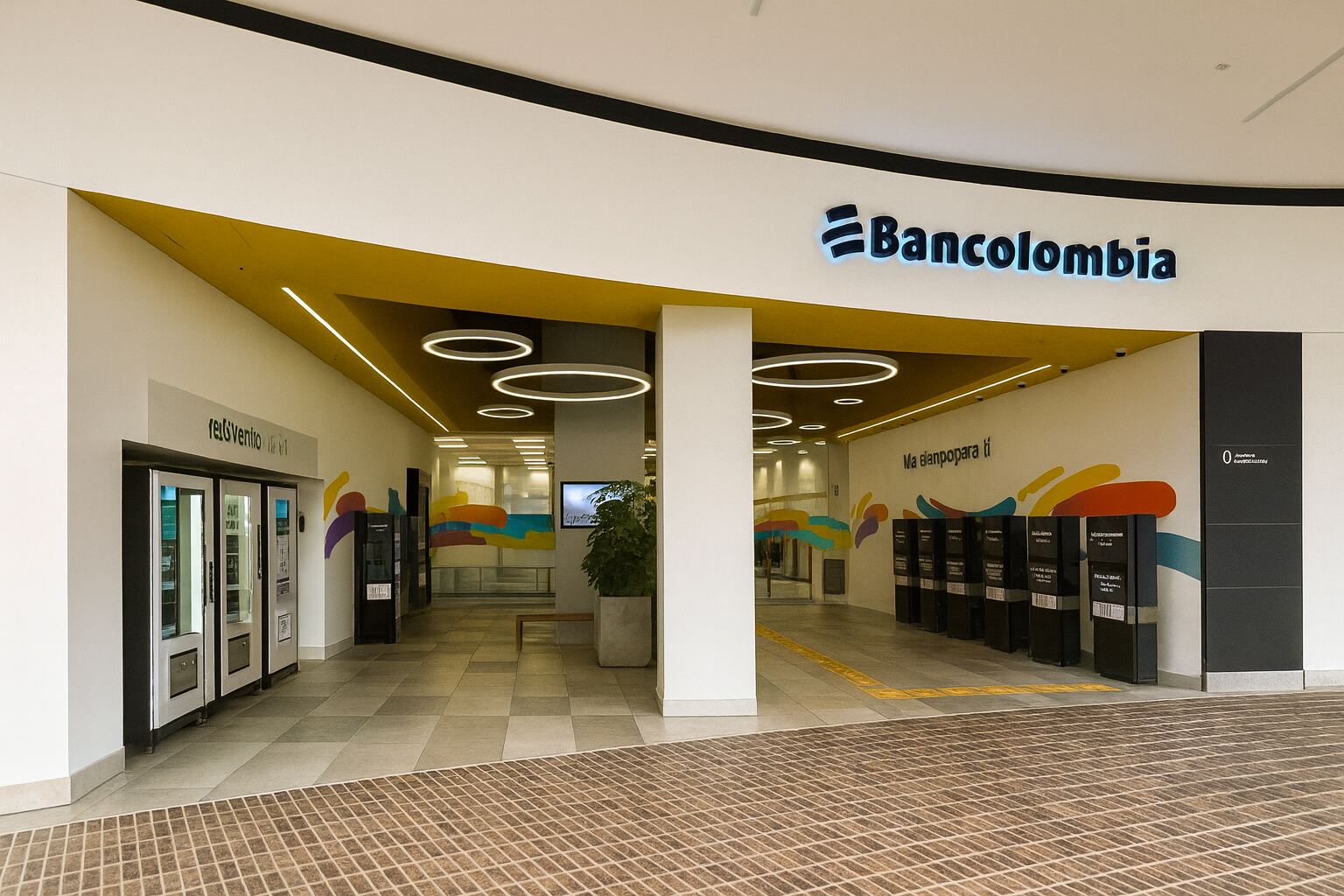 Oficina Bancolombia Jardín Plaza diseñada por SRAIC
