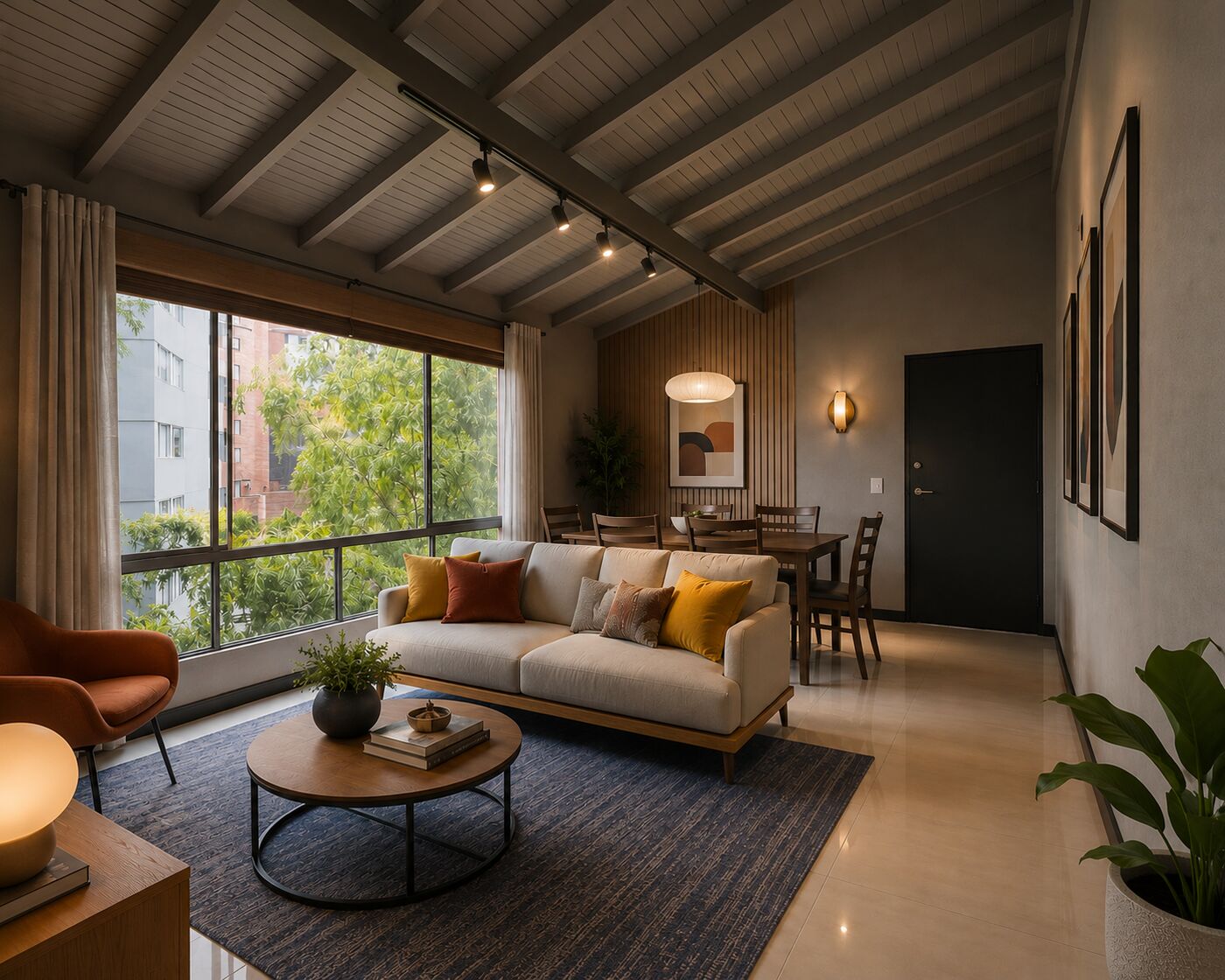 Renovación de salón, apartamento en San Diego, Medellín