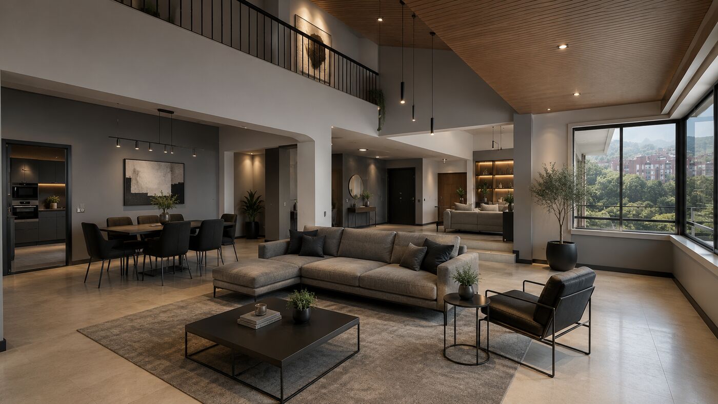 Renovación de salón, apartamento en Visitación, Medellín